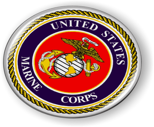 U.S. Marine Corps - USMC Emblem (bl/r)